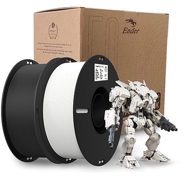 Creality Ender-PLA Value Pack(2 Spools Pack) White + Black (CREN230319)
