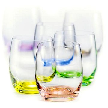 Crystalex Sada sklenic na whisky 6 ks 300 ml RAINBOW (8593401673789)