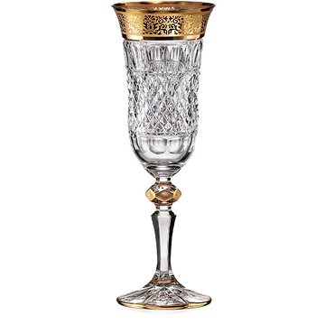 Bohemia Crystal Sada sklenic na šampaňské 2 ks 150 ml FELICIE ROMANTIC (8597451257067)