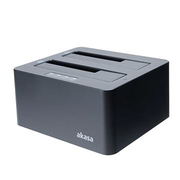 AKASA DuoDock X3, 2 x Dualní HDD/SSD slot USB 3.1 Gen 1 / AK-DK08U3-BKCM