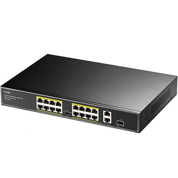 CUDY 16-Port 10/100M PoE+ Switch with 1Gigabit Uplink and 1 Gigabit Combo SFP Port 200W (FS1018PS1 )