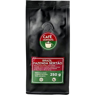 Brazil Fazenda Sertao zrnková káva 250 g (501)
