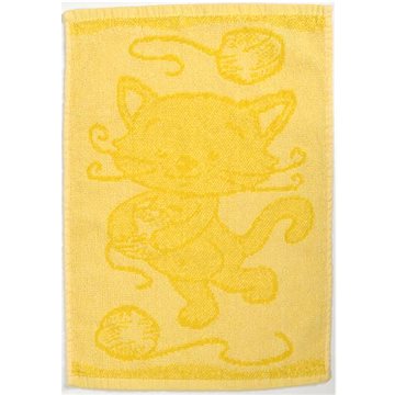 Profod Dětský ručník Cat yellow 30×50 cm (040134-CATCATCATA)