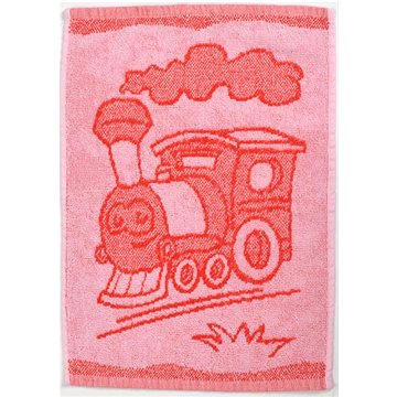Profod Dětský ručník Train red 30×50 cm (040134-TRAINTRAIB)