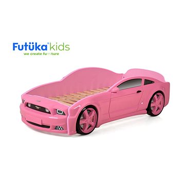 Dětská postel auto Futuka kids LIGHT 3D MG RŮŽOVÁ (3057)