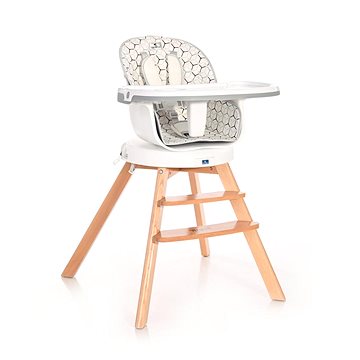 Jídelní židlička Lorelli s otočným sedákem NAPOLI GREY HEXAGONS (10100472132)
