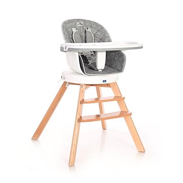 Jídelní židlička Lorelli s otočným sedákem NAPOLI GREY CANDY (10100472137)