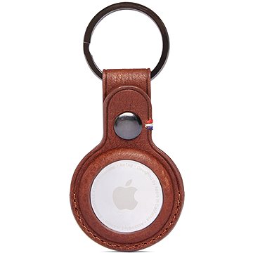 Decoded Leather Keychain Brown Apple Airtag (D21ATKC1CBN)