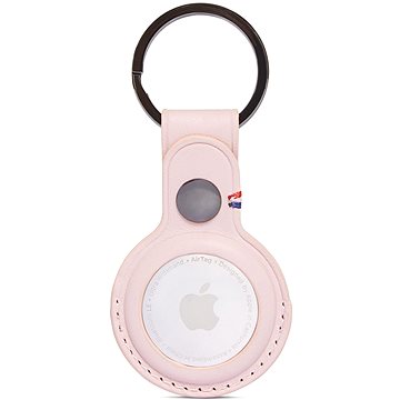 Decoded Leather Keychain Pink Apple Airtag (D21ATKC1PK)