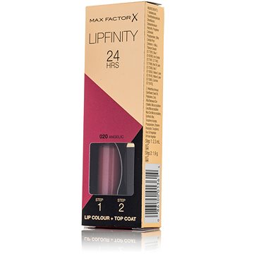 MAX FACTOR Lipfinity Lip Colour 020 Angelic 2,3 ml + Top Coat 1,9 g (86100013614)