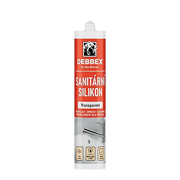Den Braven – Sanitárny silikón, 280 ml, transparentní RL