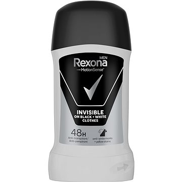 Rexona Men Invisible Black + White tuhý antiperspirant pro muže 50ml (96097335)