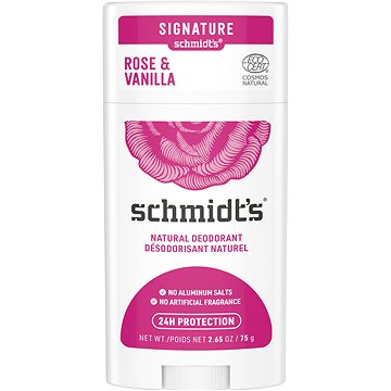 SCHMIDT'S Signature Růže + vanilka tuhý deodorant 58 ml (8710522489819)