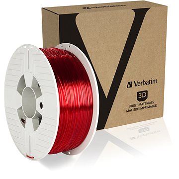 Značka Verbatim - Verbatim PET-G 1,75 mm 1 kg červený transparentný