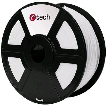 C-TECH Filament ABS bílá (3DF-ABS1.75-W)
