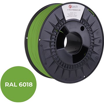 C-TECH filament PREMIUM LINE PLA zelenožlutá RAL6018 (3DF-P-PLA1.75-6018)