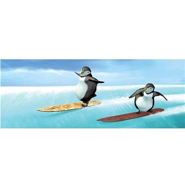 Záložka Úžaska Tučňáčci na snowboardu (0128585)