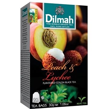 Dilmah Čaj černý Broskev Lychee 20x1,5g (9312631142266)