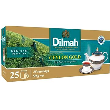 Dilmah Čaj černý Ceylon Gold 25x2g (9312631122718)