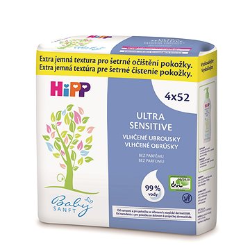 HiPP Babysanft ULTRA SENSITIVE 4× 52 ks (4062300333581)