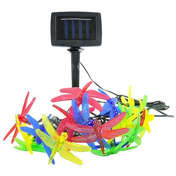 LED Solární řetěz 10xLED/1,2V vážky IP44 (93826)