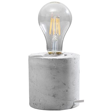 Stolní lampa SALGADO 1xE27/60W/230V beton (121542)
