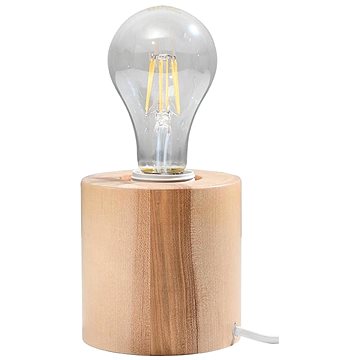 Stolní lampa SALGADO 1xE27/60W/230V dřevo (121707)
