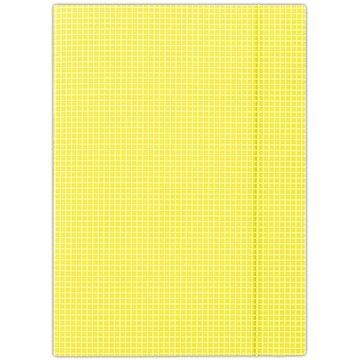 DONAU A4, žluté se čtverečky (FEP11)