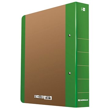 DONAU Life dvoukroužkový, A4, 5 cm, neonově zelený (3835001FSC-06)