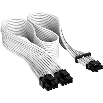 Corsair Premium Individually Sleeved 12+4pin PCIe Gen 5 12VHPWR 600W cable Type 4 White (CP-8920332)