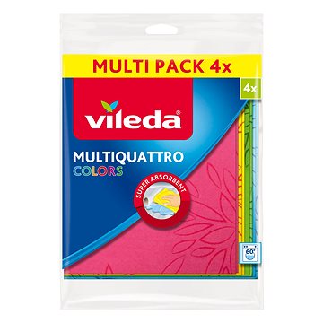 VILEDA Multiquattro Colors hadřík 4 ks (4023103222557)