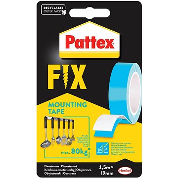 PATTEX Fix Oboustranná lepící páska, 1,9 cm × 1,5 m (9000100778909)