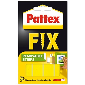 PATTEX FIX Oboustranné lepící proužky, 20× 40 mm, 10 ks (9000100224918)