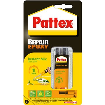 PATTEX Repair Epoxy Ultra Quick, epoxidové lepidlo 1 min 12 g (9000100671255)