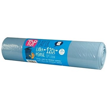 VIPOR LDPE Top na papír 120 l, 25 ks, modrý (8594030948613)