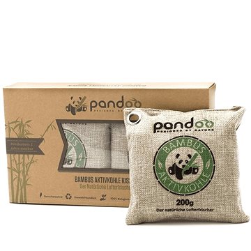 PANDOO Přírodní bambusový čistič vzduchu s aktivním uhlím 2x 200 g (4280001327047)