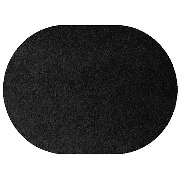 Kusový koberec Eton černý ovál 80 × 150 cm (3370)