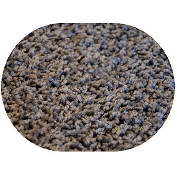 Kusový koberec Color shaggy šedý ovál 80 × 150 cm (3394)