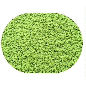 Kusový koberec Color shaggy zelený ovál 80 × 150 cm (3400)