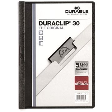 DURABLE Duraclip A4, 30 listů, černé (220001)