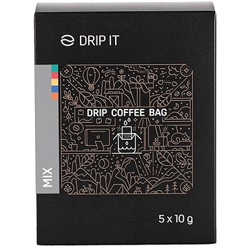 Drip it Káva ve filtru Ochutnávkové balení 5 × 10 g (P00001)