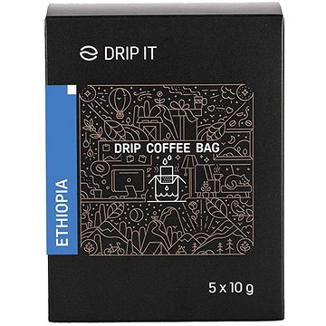 Drip it Káva ve filtru Ethiopia Yirgacheffe 5 × 10 g (P00007-1)