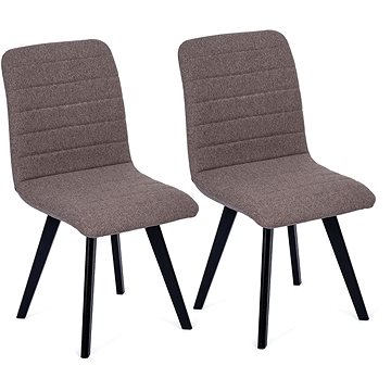 Jídelní židle ELEGANCE tmavě šedá, set 2 ks (3370)
