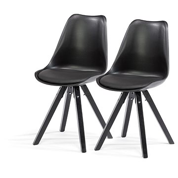 Jídelní židle SCANDINAVIA BEECH černá, set 2 ks (3355)
