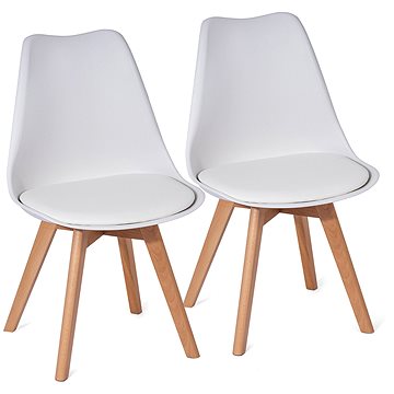 Jídelní židle SCANDINAVIA ECONOMY bílá, set 2 ks (3320)