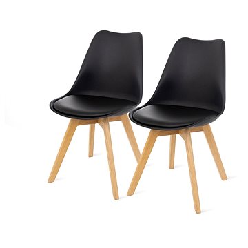 Jídelní židle SCANDINAVIA ECONOMY černá, set 2 ks (3321)