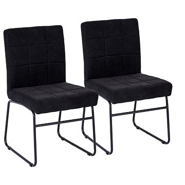 Jídelní židle NORDIC SIMPLE černá, set 2 ks (3353)