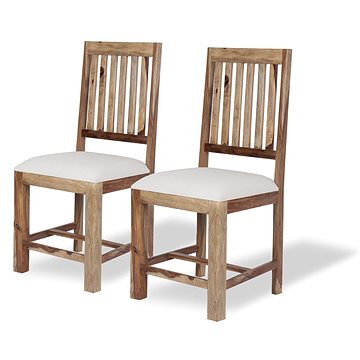 Jídelní židle RUSTIC, set 2 ks, masivní dřevo (3534)