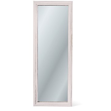 Nástěnné zrcadlo LUCAS, bílá, 124 x 47 x 2 cm (0000000003557)