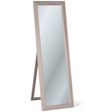 Stojací zrcadlo STAND, bílo/béžová, 146 x 46 x 3 cm (0000000003566)